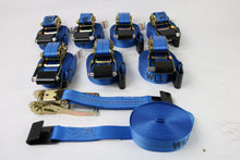 Load image into Gallery viewer, Blue 2&quot; x 30&#39; Ratchet Assembly with Flat Hook | Pack of 8
