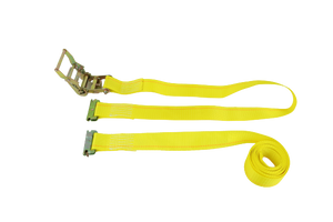 2" x 12' Yellow Interior Van Strap Ratchet Assembly | Pack of 12 | E-Track Fitting